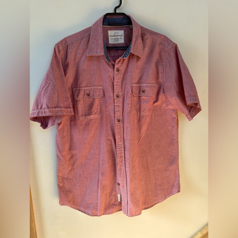 Men Short Sleeve Shirt Size L